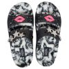 Crocs Classic Cozzzy Disco Glitter Sandals “Black” 208074-0C4
