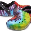 Crocs Classic Tie Dye Stay Warm Cozy Crocs Sports Slippers Unisex Purple Red 206341-988 Crocs Classic Tie Dye Stay Warm Cozy Crocs Sports Slippers Unisex Purple Red 206341-988