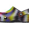 Crocs Colorful Crocs Beach Unisex Multi-Color Black Sandals 207556-0C4