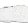 Crocs (GS) Bayaband Rainbow Glitter Clogs “White Red” 209731-100