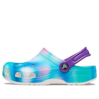 Crocs (GS) Classic Solarized Clogs “Blue Green Purple” 207587-94S