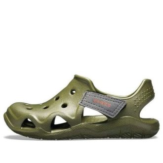 Crocs (GS) Swiftwater Play Shoes “Navy Red” 204989-410