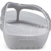 Crocs Kadee II Minimalistic Cozy Sports Slippers Unisex Silver 207314-040