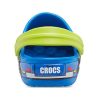 Crocs (PS) Funny Pattern Flat Heel Sports Blue Sandals 207074-4JL