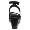 Crocs (WMNS) Leigh II Cross Strap Ankle Wedge Sandals “Black” 204950-060