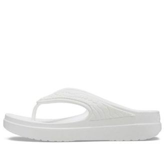 Crocs (WMNS) Sloane Snake Lightweight Cozy Sports Slippers White 206918-100