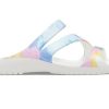 Crocs (WMNS) Swiftwater Crocs Casual Multi-Color Tie Dye Sandals “White” 206894-928