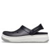Crocsband Full Force Thick Sole Sandals Black White Unisex 206122-066