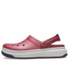 Crocsband Full Force Thick Sole Sandals Red White 206122-6RU